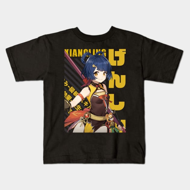 Genshin Impact - Xiangling Kids T-Shirt by Recup-Tout